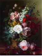 unknow artist Floral, beautiful classical still life of flowers.134 oil painting reproduction